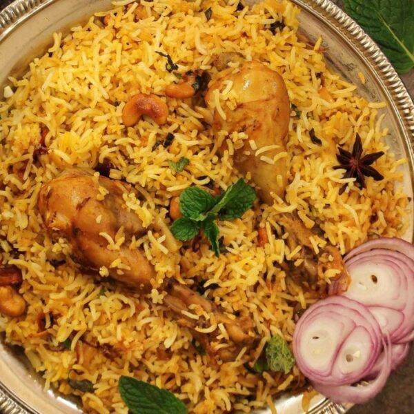 Chicken Dum Biryani (Hyderabadi style)